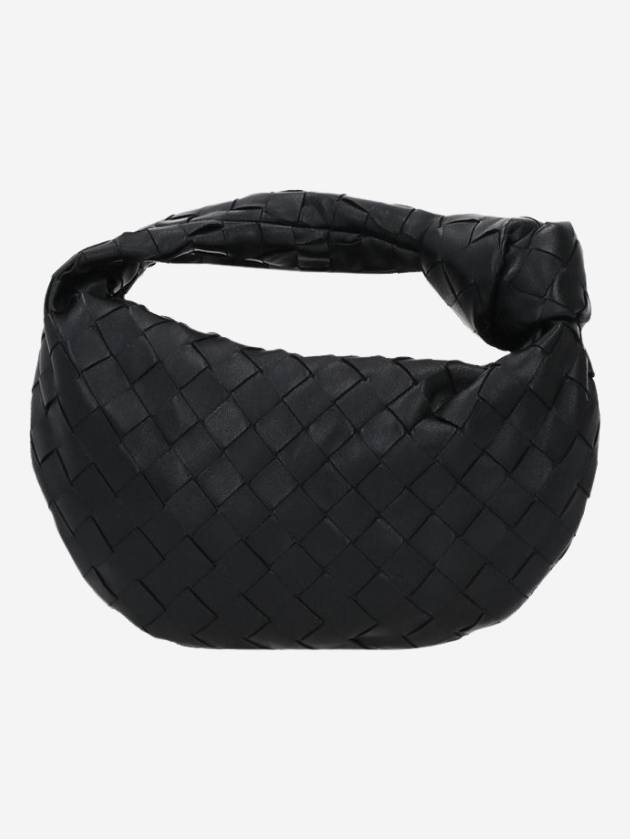 Jodie Intrecciato Small Tote Bag Black - BOTTEGA VENETA - BALAAN 3