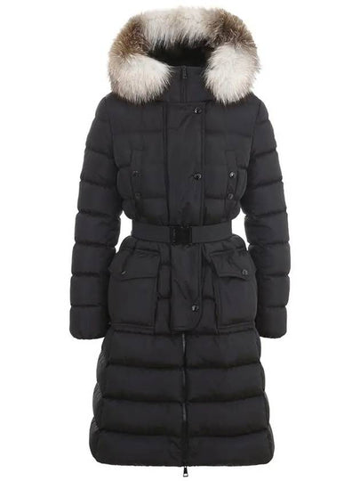 Khloe Long Down Jacket Black - MONCLER - BALAAN 2