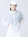 Ultralight Waterproof Functional Material Anorak White Crop Windbreaker DO3242WB008 1 - DOYOUKNOWMC GOLF WEAR - BALAAN 1