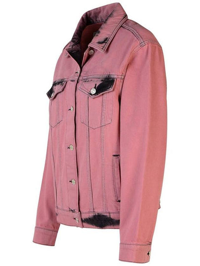 Moschino Jeans Pink Cotton Jeans Jacket - MOSCHINO - BALAAN 2