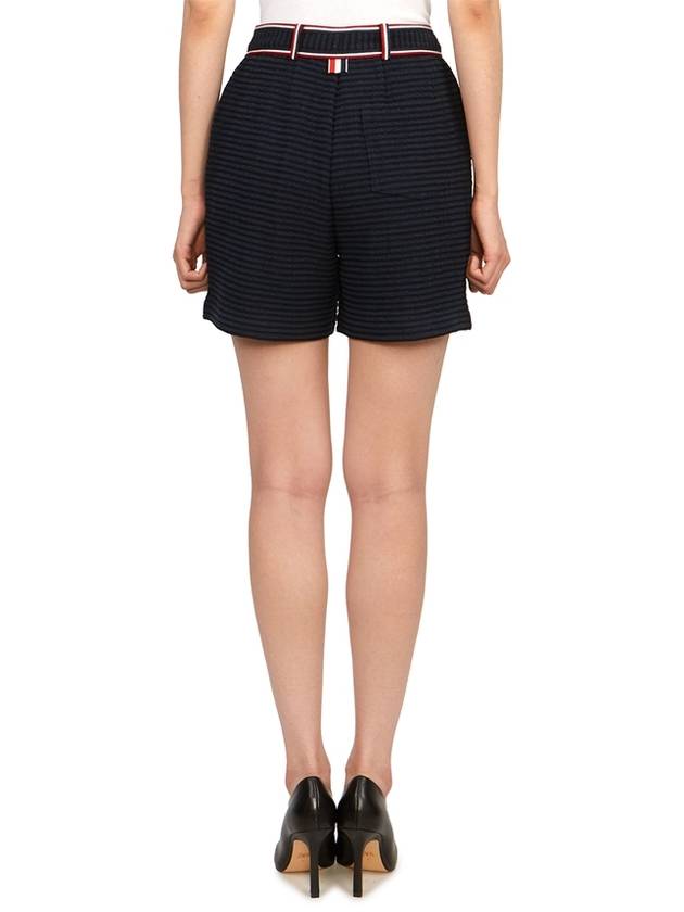 Waste RWB Trim High Shorts Navy - THOM BROWNE - BALAAN 5