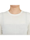 Regal Wool Crew Neck Knit Top New Ivory - THEORY - BALAAN 7