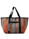 Warden Striped Tote Bag Orange - ISABEL MARANT - BALAAN 2