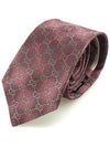 GG Pattern Slim Silk Tie Red - GUCCI - BALAAN 4