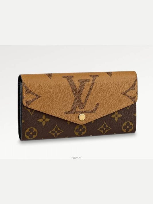 Sarah Monogram Reverse Long Wallet Brown - LOUIS VUITTON - BALAAN 2