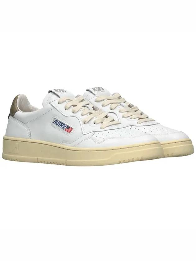 Men's Medalist Leather Low Top Sneakers White - AUTRY - BALAAN 4