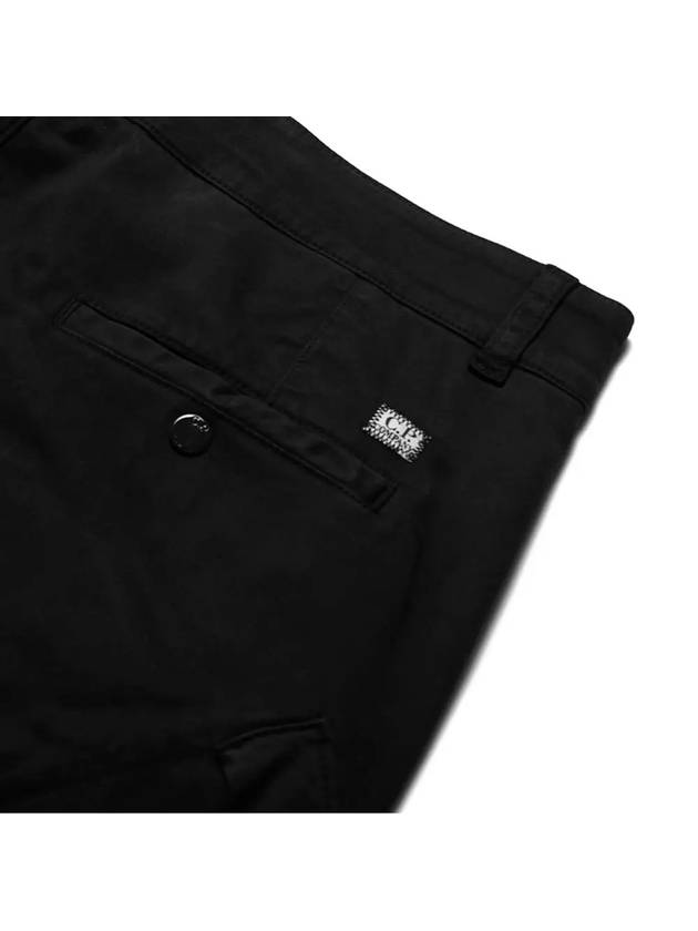 Lens Wappen Diagonal Big Pocket Straight Pants Black - CP COMPANY - BALAAN 5