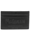 Graffiti Logo Two-Tier Card Wallet Black - ALEXANDER MCQUEEN - BALAAN 2