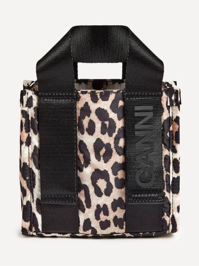 24SS Mini Tech Leopard Tote Bag Shoulder Bag - GANNI - BALAAN 2