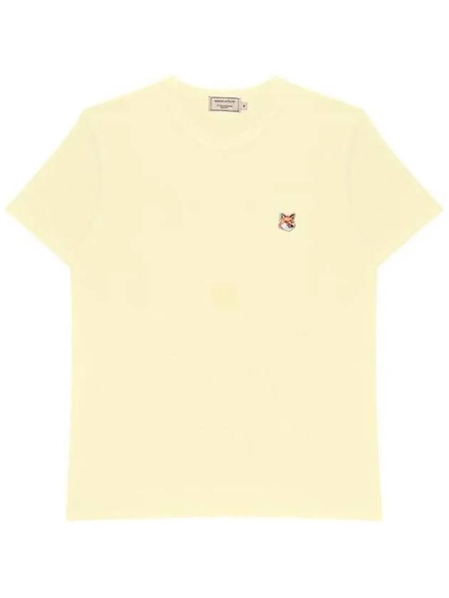 Fox Head Patch Classic Short Sleeve T-Shirt Yellow - MAISON KITSUNE - BALAAN 6