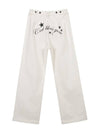 IBC23WPT16WH LETTERING CHINO PANTS WHITE - ITZAVIBE - BALAAN 3