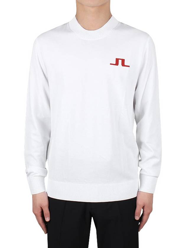 Gus Logo Regular Fit Knit Top White - J.LINDEBERG - BALAAN 2