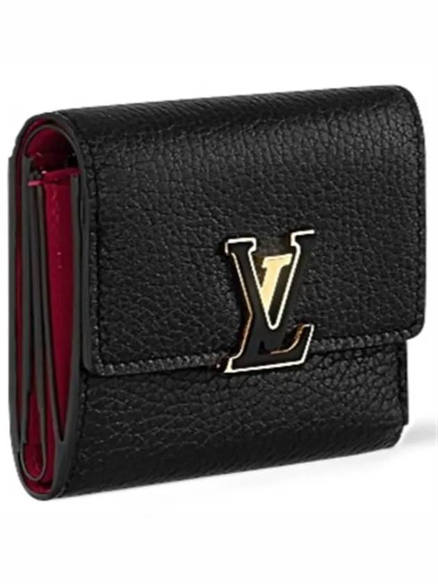 Capucines XS Taurillon Medium Wallet Black - LOUIS VUITTON - BALAAN 4