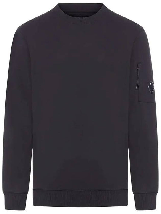 Diagonal Raised Fleece Lens Sweatshirt Black - CP COMPANY - BALAAN 2