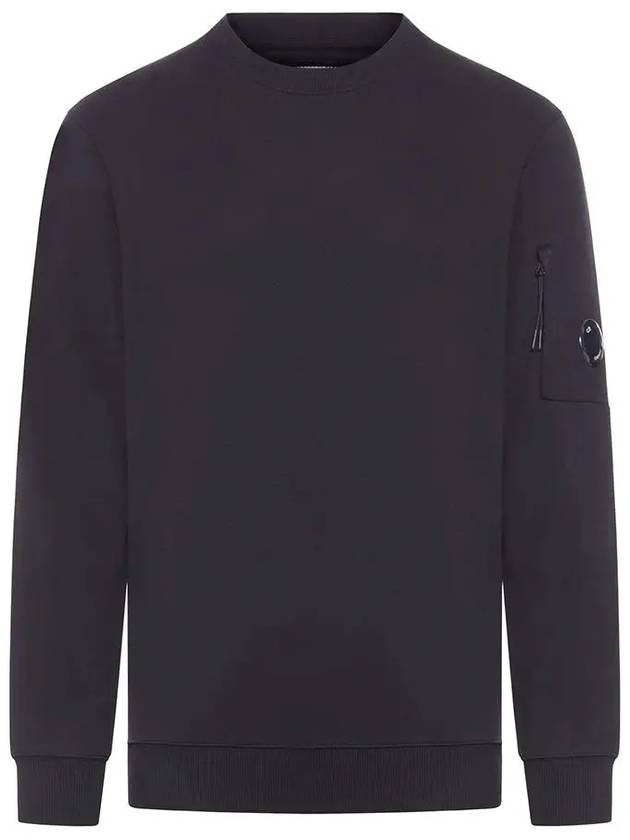 Diagonal Raised Fleece Lens Sweatshirt Black - CP COMPANY - BALAAN 2