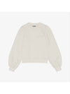 Women's Software Isoli Puff Shoulder Sweatshirt White - GANNI - BALAAN 3