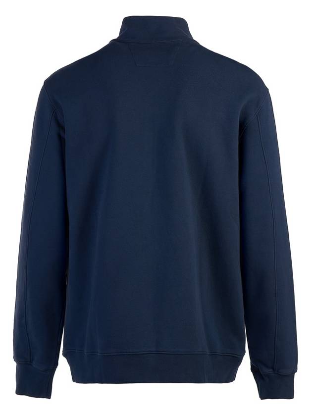 Logo Cotton High Neck Zip-Up Jacket Navy - CP COMPANY - BALAAN 4