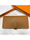 Bean long wallet gold engraved with W - HERMES - BALAAN 3