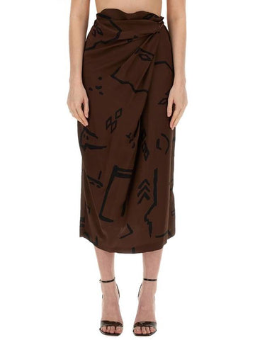 NATIVE PRINT SKIRT - ALYSI - BALAAN 1