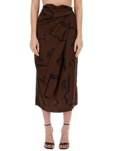 NATIVE PRINT SKIRT - ALYSI - BALAAN 1