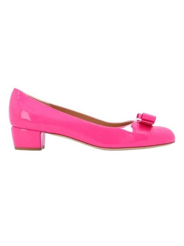 Salvatore Vara Bow Pumps Heel Hot Pink - SALVATORE FERRAGAMO - BALAAN 1