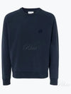 Bold Fox Head Patch Oversized Sweatshirt Navy - MAISON KITSUNE - BALAAN 2