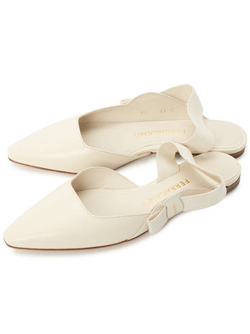 Ferragamo VANIA MASCARPONE 0763421 Women s Flat Shoes Slingback Foot C - SALVATORE FERRAGAMO - BALAAN 1