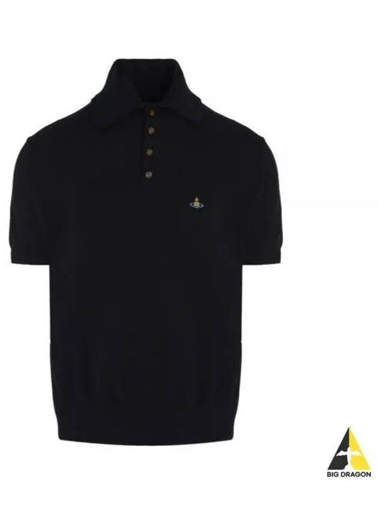 Alex Polo Knit Top Black - VIVIENNE WESTWOOD - BALAAN 2