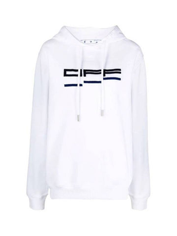 raised logo hooded top - OFF WHITE - BALAAN.