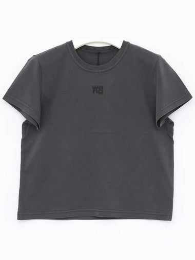 Essential Neck Puff Logo Short Sleeve Women s T Shirt 4CC3221358 094A - ALEXANDER WANG - BALAAN 1