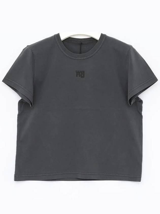 Essential Neck Puff Logo Short Sleeve Women s T Shirt 4CC3221358 094A - ALEXANDER WANG - BALAAN 3