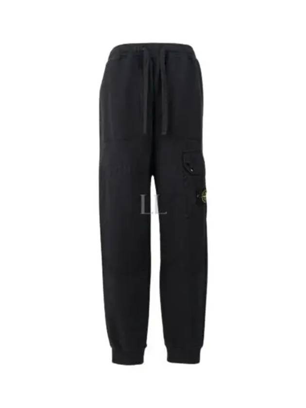 Compass Badge Panel Track Pants Black - STONE ISLAND - BALAAN 2