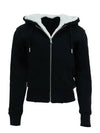 Classic Bunny Zip Up Hoodie Black - MOOSE KNUCKLES - BALAAN 4