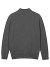 Men s front terrier point basic pullover 2402GXKC DARK GRAY - BLACK&WHITE - BALAAN 2