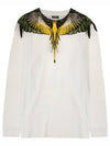 Yellow Wing Printing Long Sleeve T-Shirt White - MARCELO BURLON - BALAAN 2