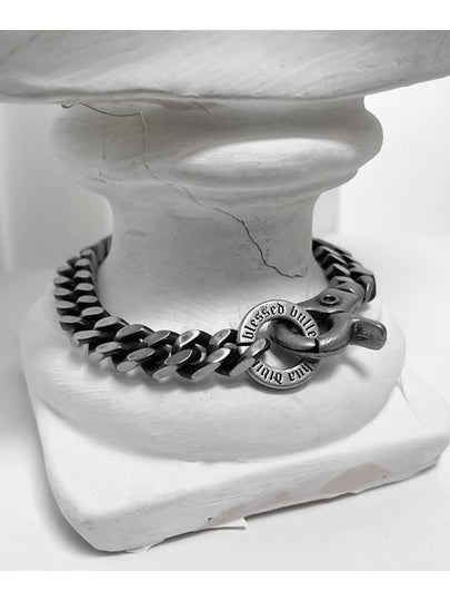 Black Line Chain Bracelet Black Silver - BLESSED BULLET - BALAAN 2