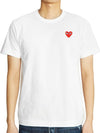 Play Red Heart Waffen Short Sleeve T-Shirt White P1 T108 2 - COMME DES GARCONS - BALAAN 2