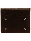 Stitched Logo Coin Card Wallet Brown - MAISON MARGIELA - BALAAN 3