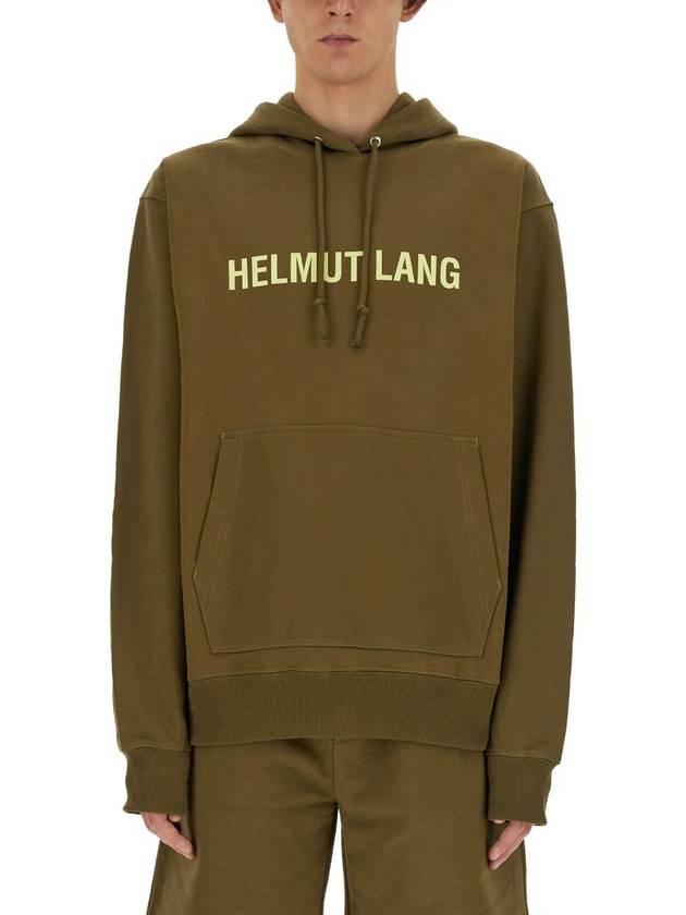 Hooded Sweatshirt N09HM519 F0X MILITARY GREEN - HELMUT LANG - BALAAN 2