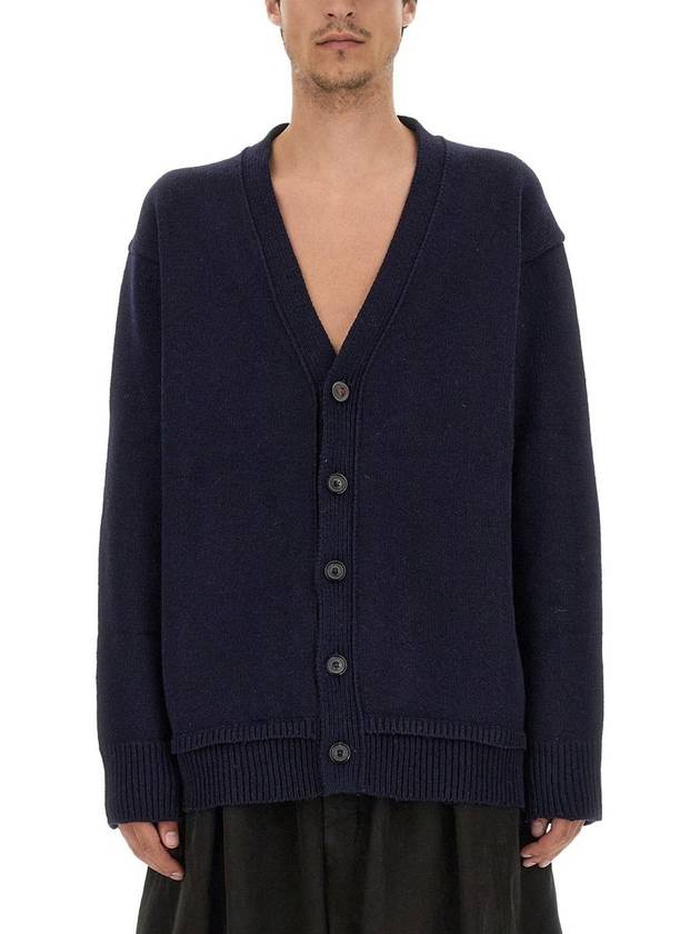 Elbow Patch Cardigan Navy - MAISON MARGIELA - BALAAN 2