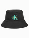 Logo Pride Reversible Bucket Hat Black - CALVIN KLEIN - BALAAN 2