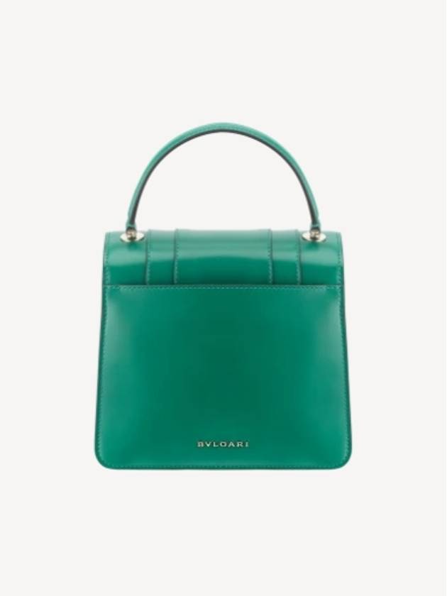 Serpenti Forever Small Top Handle Bag Green 290569 - BVLGARI - BALAAN 3