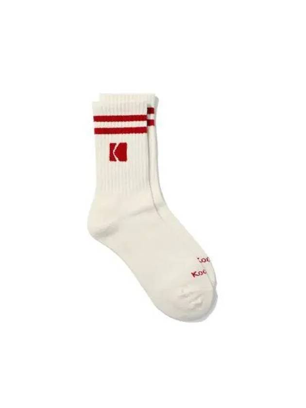 KODAK LOGO WOOL SOCKS RED - KODO - BALAAN 1