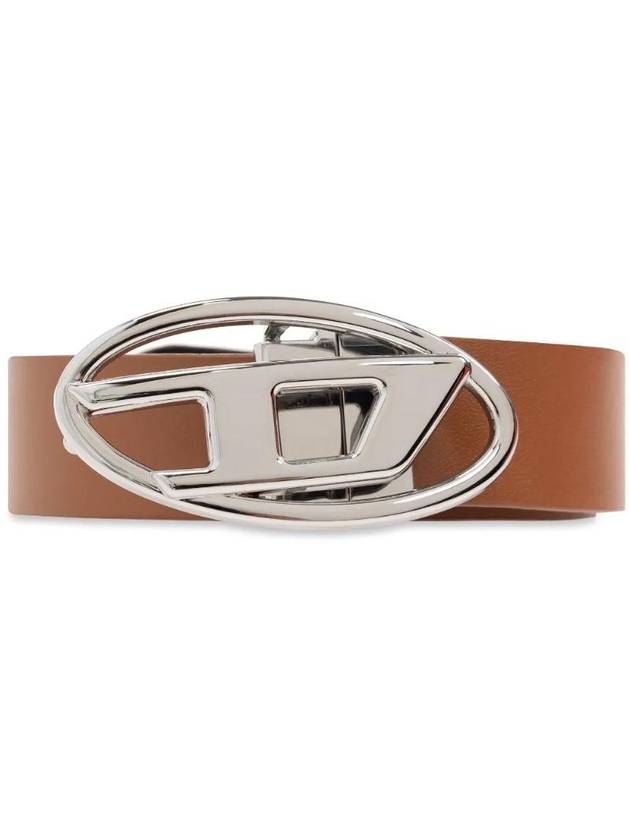 B 1DR W REV II 30 Oval D Buckle Reversible Leather Belt Brown - DIESEL - BALAAN 1