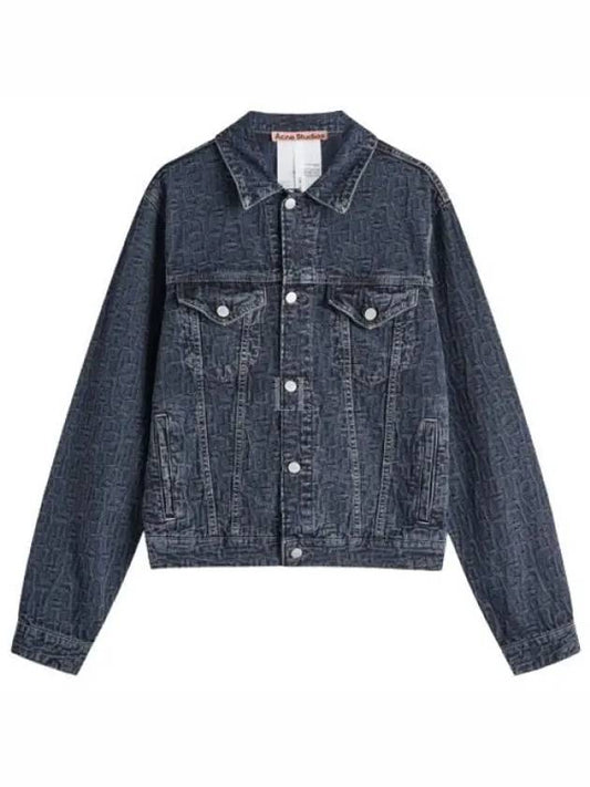 Rye Monogram Denim Jacket Blue - ACNE STUDIOS - BALAAN 2