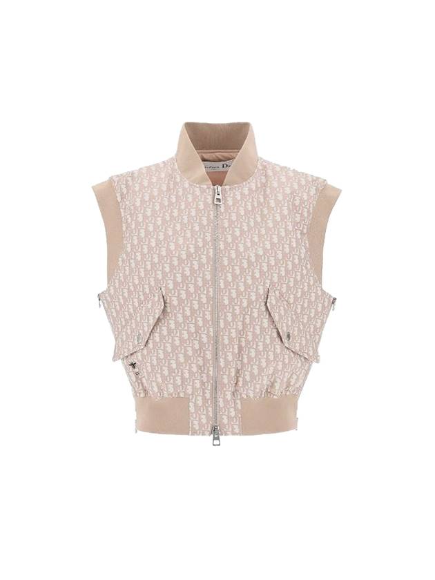 Technical Taffeta Oblique Motif Vest Rose Des Vents - DIOR - BALAAN 1