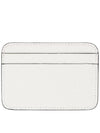 Embossed Logo Leather Card Holder White - ACNE STUDIOS - BALAAN 3