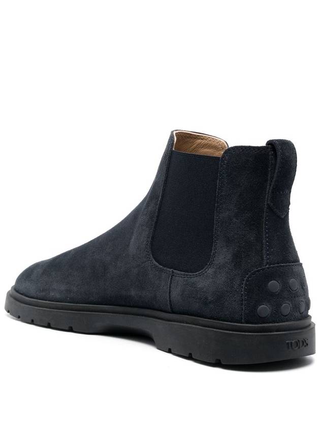 Suede Chelsea Boots Navy - TOD'S - BALAAN 4