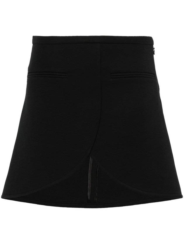 Ellipse Twill Mini A-line Skirt Black - COURREGES - BALAAN 2