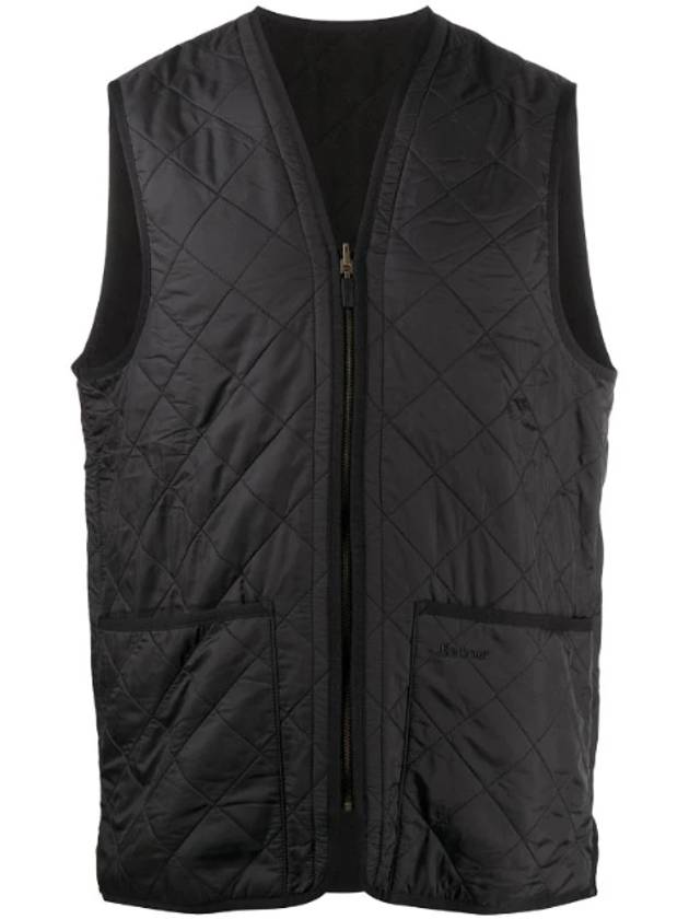 Polarquilt Waistcoat Zip Liner Vest Black - BARBOUR - BALAAN 1